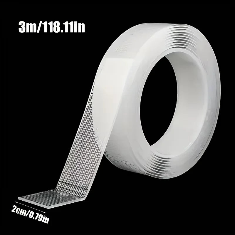 Heavy Duty Nano Tape Double Sided Transparent Waterproof Adhesive Tape Removable Strong Sticky Mounting Tape for Home Office 