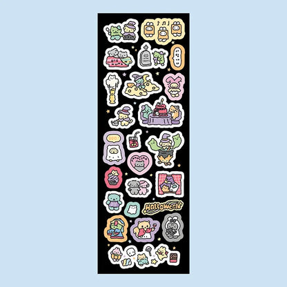 Korean Cartoon Cute Kawaii Graffiti Hand Drawn Rabbit Sticker Hand Account Photo Planner Diary Scrapbook DIY Decorative Stick