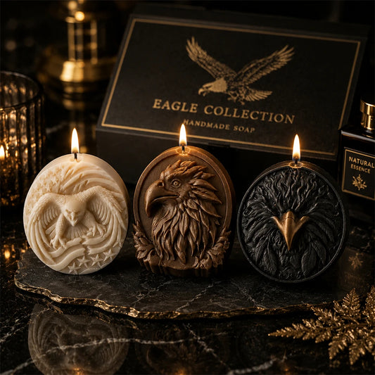 3D Eagles Head Silicone Soap Mold Embossed Eagles Pattern Handmade Soap Making Mold DIY Candle Making Resin Casting Craft Mol