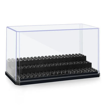Acrylic Minifigures Display Case, Stackable and Dustproof Building Block Display Box for Lego Action Figure Toys Storage