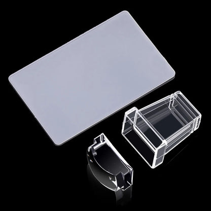 Silicone Square Stamping Nail Art Plates For Manicure Nails Accessories And Tools Nail Stamper Scraper Seal Templates