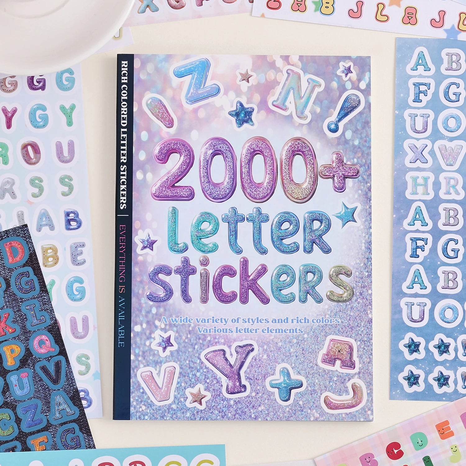 2000+ Pcs Alphabet Sticker for Journaling,Fun & Colorful Craft Letter Stickers for Junk Journal, Scrapbooking Supplies, Ideal