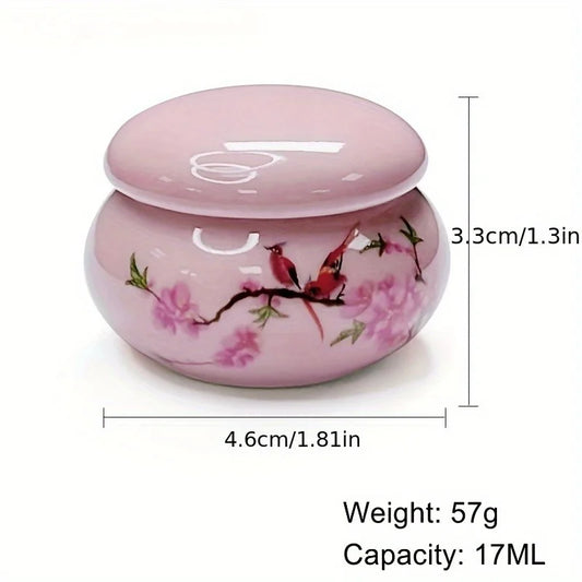 1Pc Ceramics Nail Cup with Lid Acrylic Liquid Powder Ceramic Cup Nail Art Acrylic Liquid Powder Porcelain Dappen Dish Contain