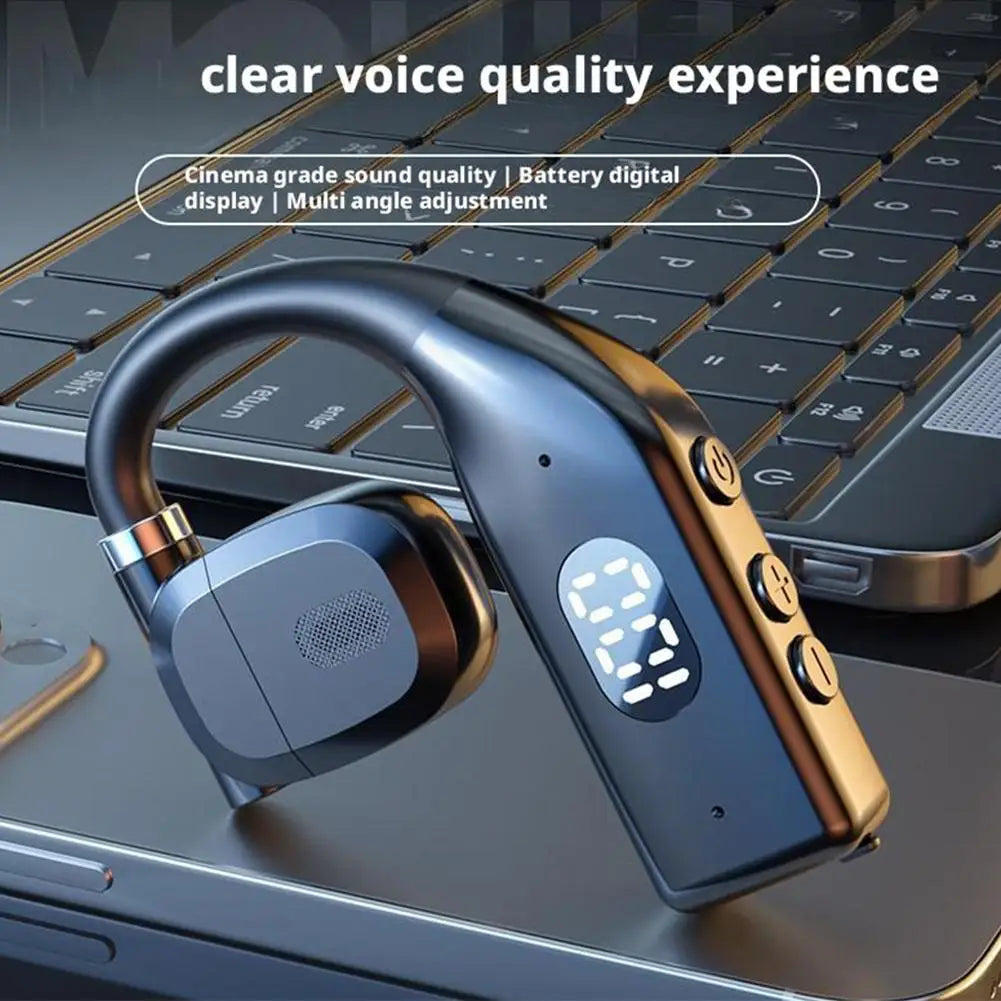 1-2Earhooks Wireless Bluetooth 5.4 Headphones Gaming Sports Headset HiFi Stereo Noise Reduction Earbuds Earphone With Microph