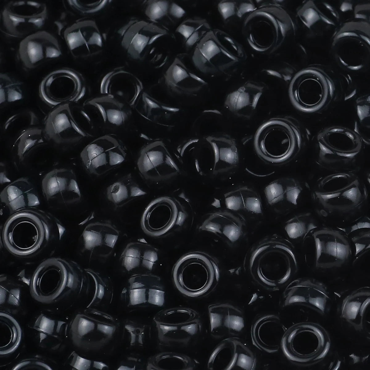100/200/400pcs 6x9mm Solid Color Large Hole Pony Beads DIY Jewelry Making For Friendship Bracelets & Hair Braids Craft Suppli