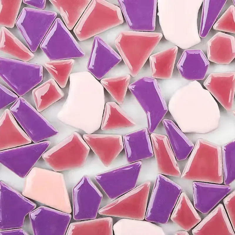 100g Porcelain Mosaic Tiles DIY Craft Ceramic Tile Mosaic Making Materials hobby pieces bulk - mix5