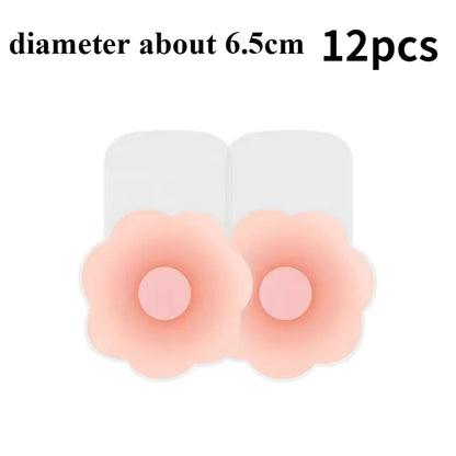 New Reusable Silicone Nipple Cover for Women Bra Sticker Breast Petal Strapless Bra Invisible Boob Pads Chest Pasties Intimat