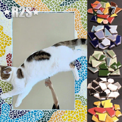 100g Porcelain Mosaic Tiles DIY Craft Ceramic Tile Mosaic Making Materials hobby pieces bulk