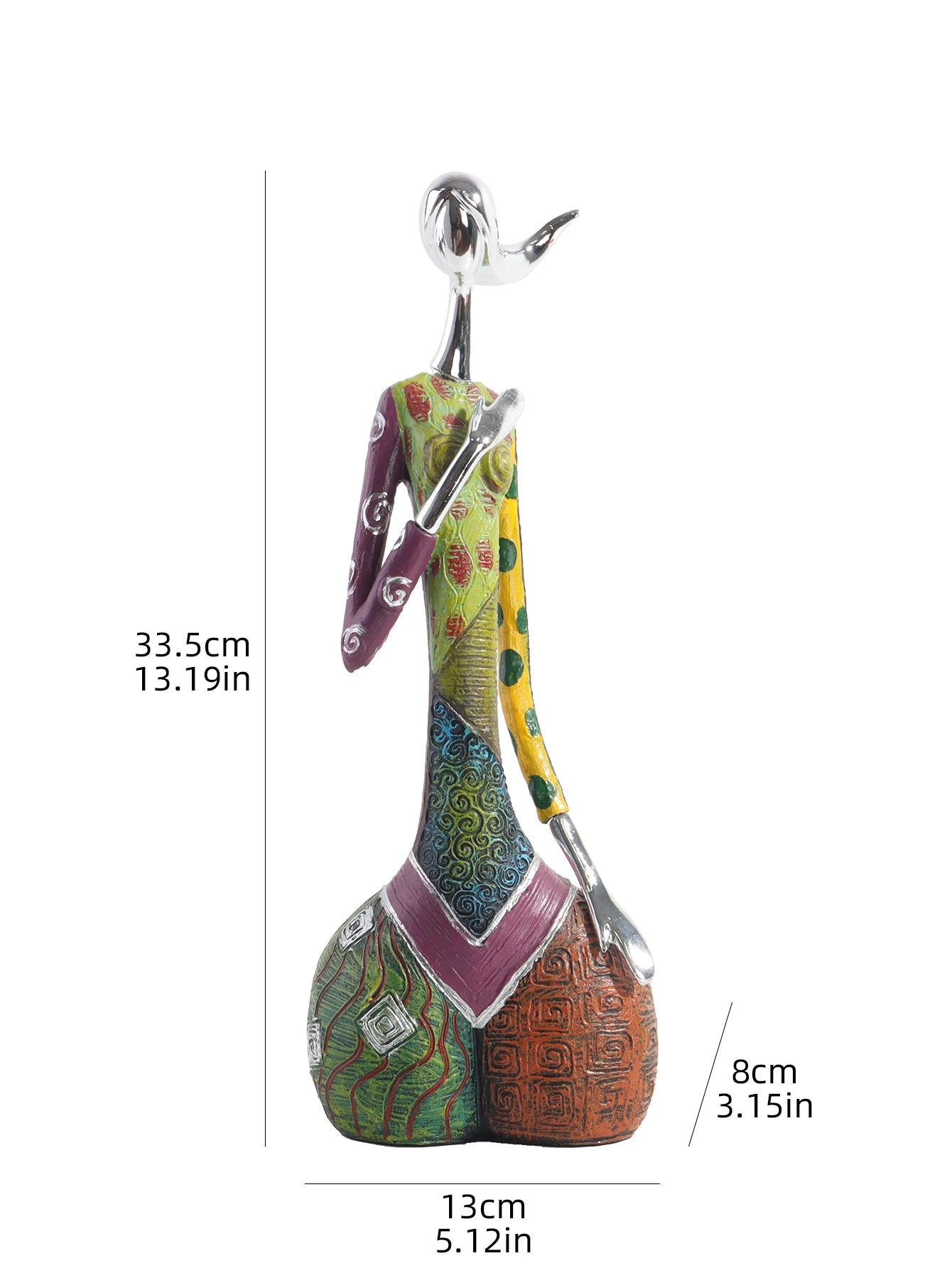 Abstract Art Figurine, Resin Decorative Craft, Home Decorative Accessories for Bedroom, Living Room, and Study