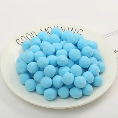 Pompoms 8/10/15/20/25/30mm Soft Pompons Colorful Fluffy Plush Craft DIY Pom Pom Fur Ball Pon Pon Home Decoration Kids Toys 10