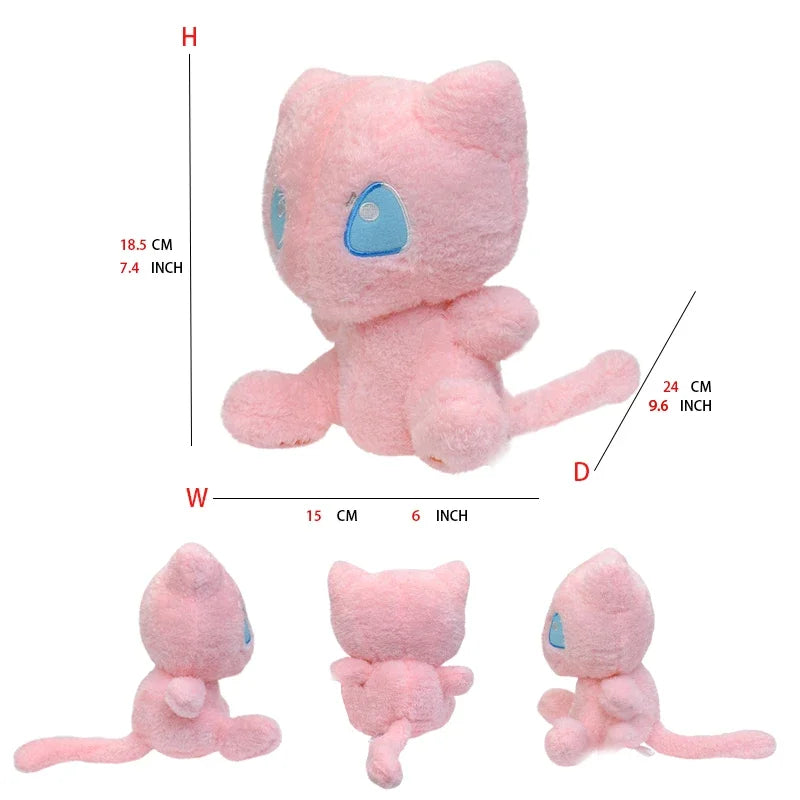 Pokemon Mew Plush Doll Kawaii Cartoon Go dex Mew Plush Toys Soft Stuffed Kawaii Anime Doll Pillow Birthday Gift For Kids - Me
