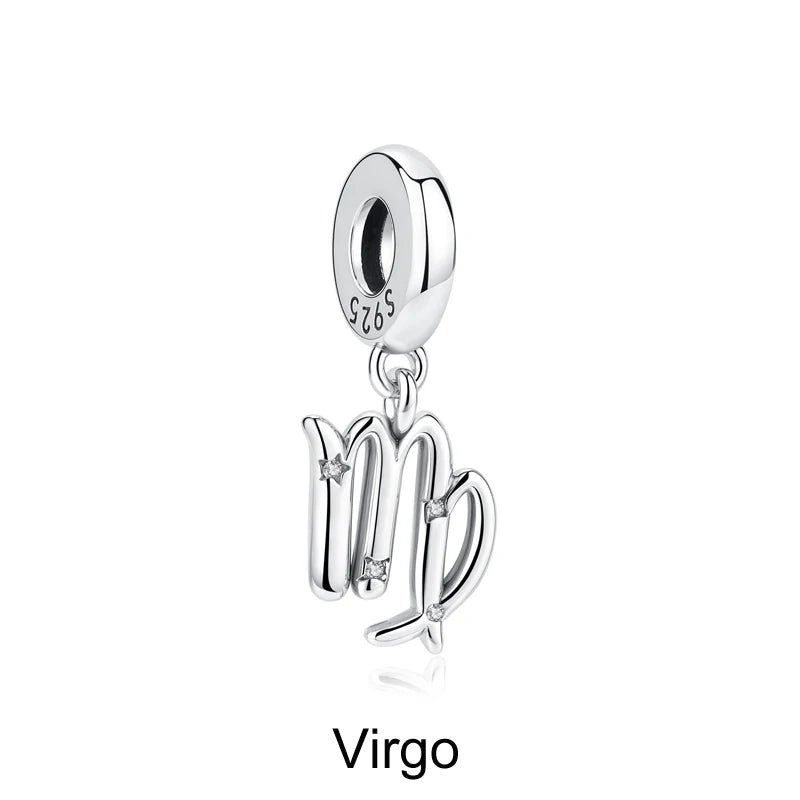 925 Sterling Silver Charms Fit Original Bracelets Star Moon Sun Spaceman Pendant Beads DIY Women Necklaces Jewelry - 23
