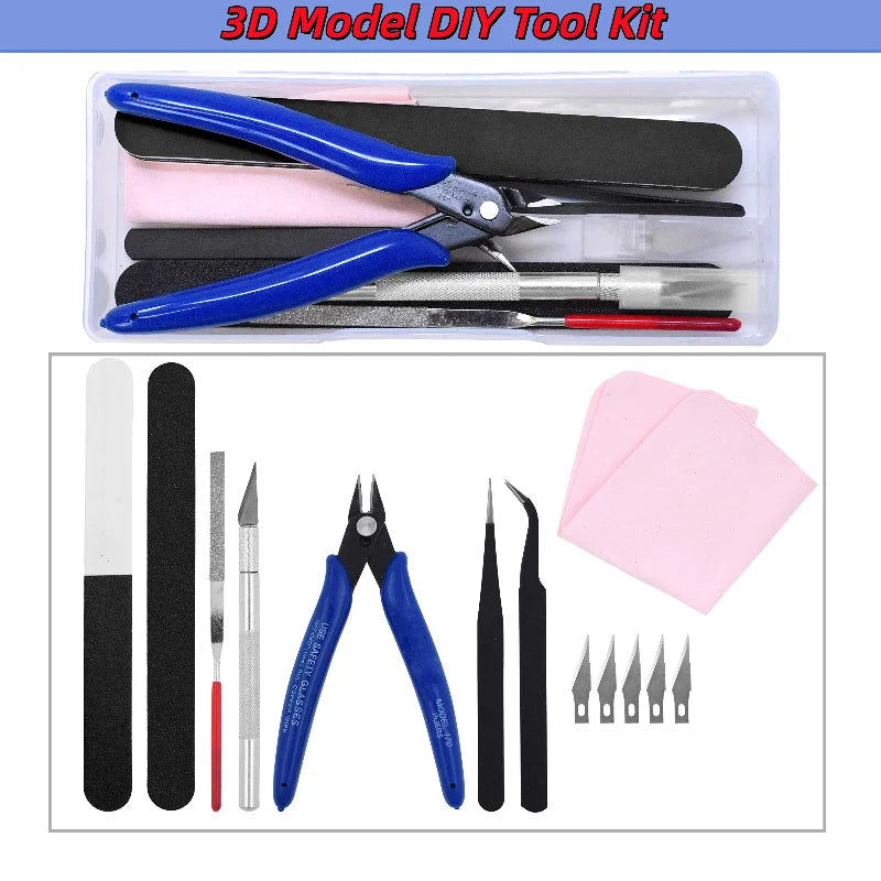 3D Printer Model Tools,Gundam Model Tool Kit,Hobby Building Tools Kit for Gundam Basic Model Assembling, Building and Repairi