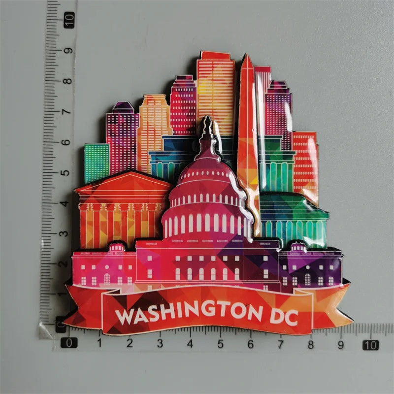 Tourist Souvenirs Fridge Magnets USA,refrigerator Decorations for Miami New York Hawaii Collection of Fridge Ornaments Sticke