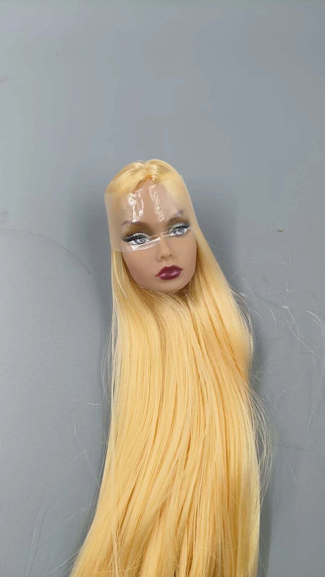 Vintage 1/6 PR Face Mold Doll Heads Fr Beige Dark Brown Skin Tone Fashion Doll Head Make Up DIY Toy Parts Girls Birthday Gift