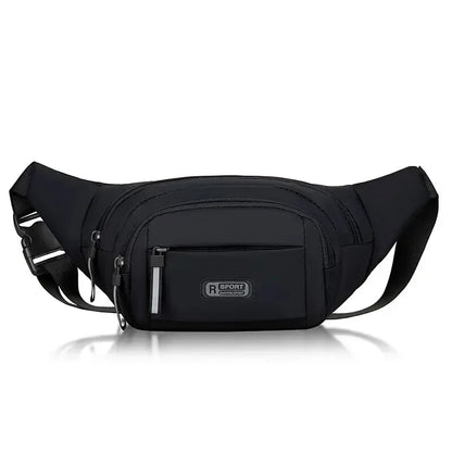 Men Canvas Fit Waistpack Mobile Fanny Waist Packs Men's Sports Outdoor Leisure Running Anti Theft Ultra Thin Invisible Waist 