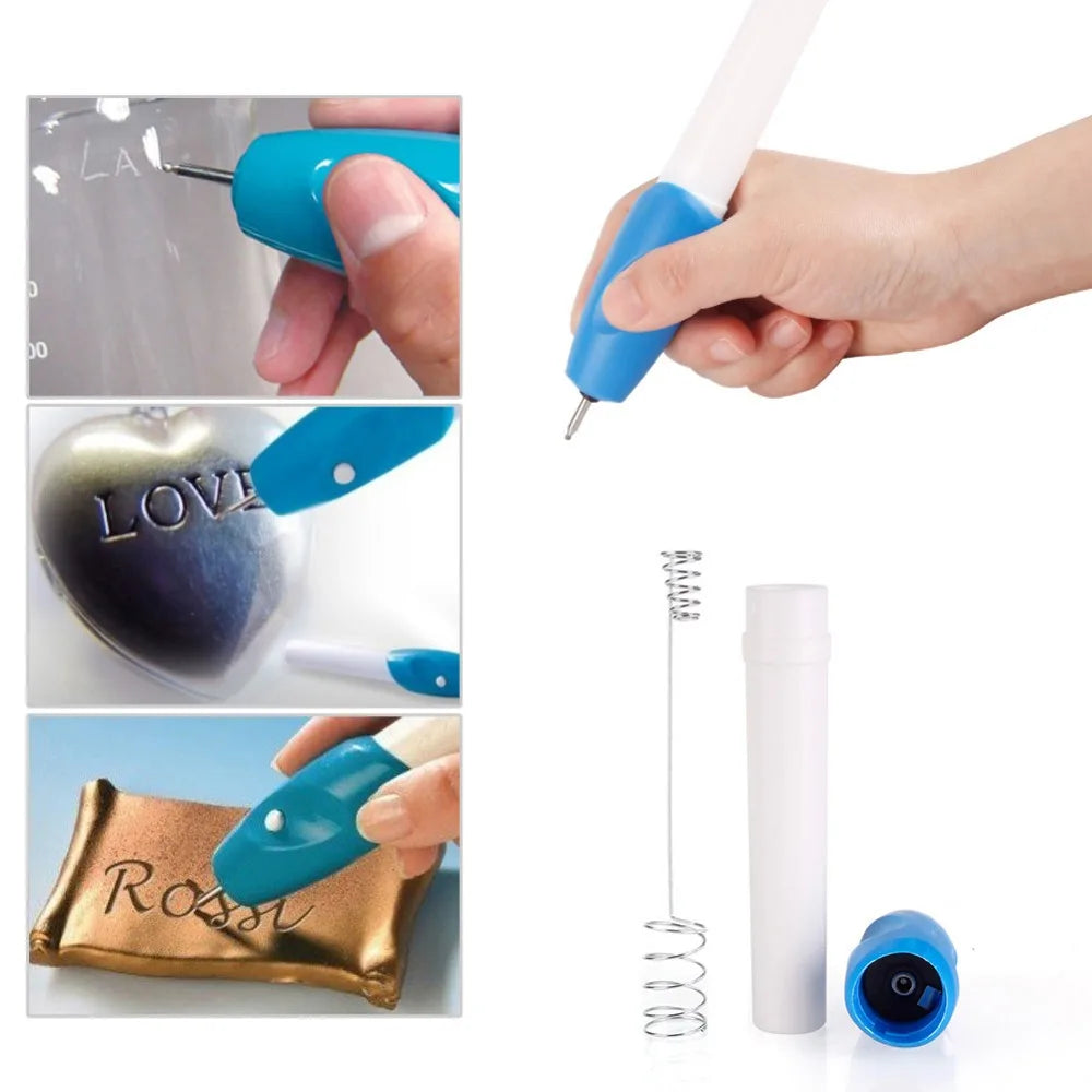 Electric Engraving Engraver Pen Carve DIY Tool For Jewelry Metal Glass Plastic Wood
