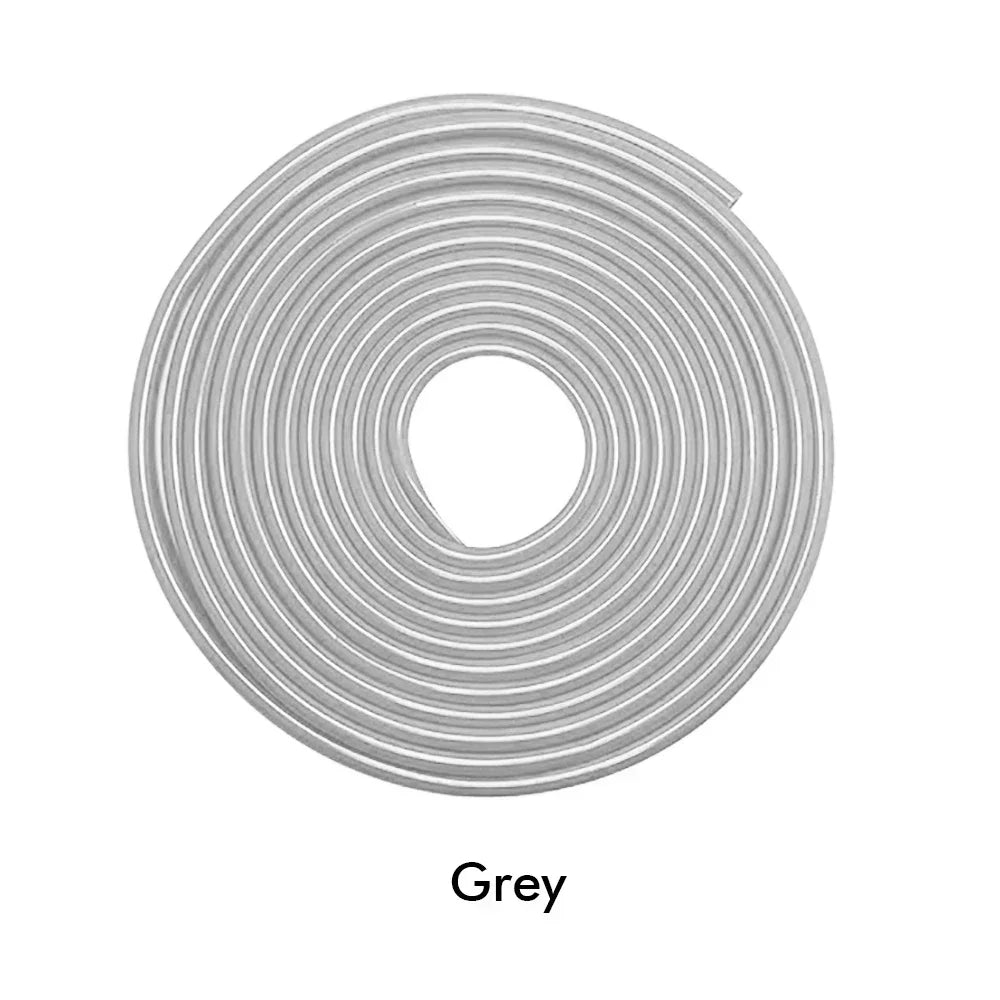5M Car Bumper Anti Collision Strip Auto Door Edge Protector Strip Anti-collision U Type Trim Rubber Anti-rub Protector Tape -