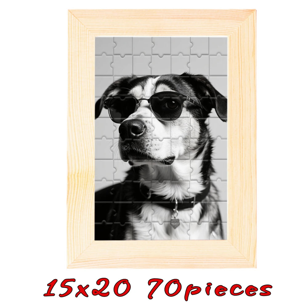 【Custom】Framed Wooden Puzzles, Custom Graduation Photo Puzzles as Gifts, Personalized, Multiple Color Sizes Wooden Frames, Gi