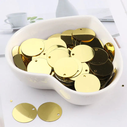 10g/Pack Round Sequin 6mm 8mm 10mm 15mm 20mm 30mm Sewing Sequins For Craft, Jewelry Accessories, Wedding Dress Craft 28 Color