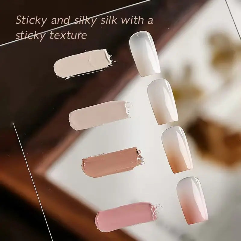 Four in One Patting Glue, Popular Nude Color Patting Glue with 4 Colors, Multifunctional for Gradient Color Printing and Powd