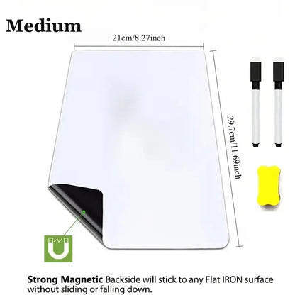 A3 A4 A5 Erasable Flexible Marker Fridge Magnet Magnetic WhiteBoard Dry Erase Board Refrigerator Sheet Kitchen Memo Grocery L