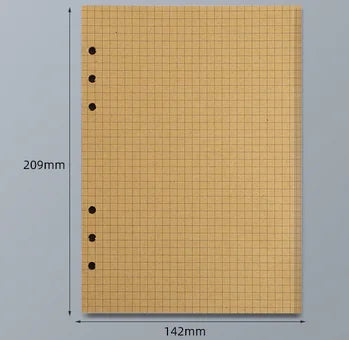 45 Sheets A5 A6 A7 Loose Leaf Notebook Refill Spiral Binder Inner Page Line Blank craft Grid Inside Paper Stationery