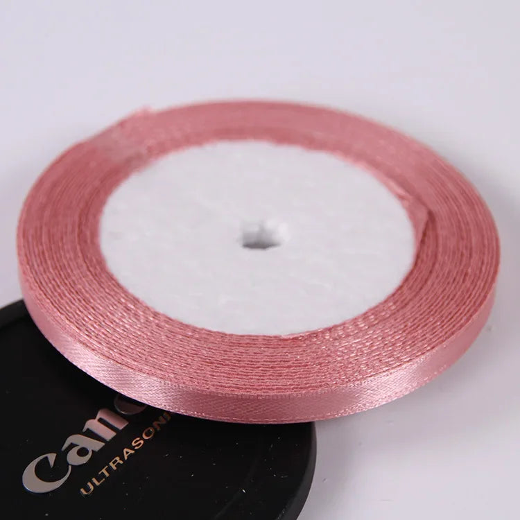 22 Meters/Roll 6mm Silk Satin Ribbons Christmas Halloween Birthday Party Gift Wrapping Ribbons DIY Handmade Crafts Material -