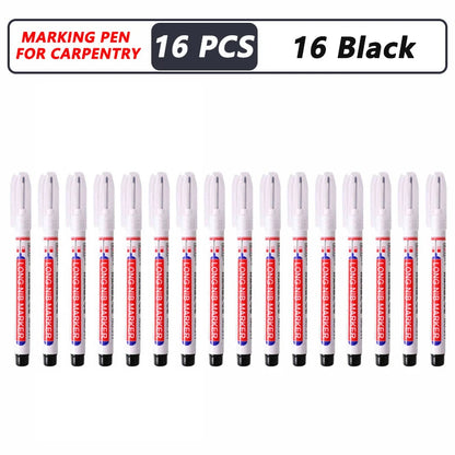 iLMH 4-40Pcs Deep Hole Long Nib Head Marker For Metal Perforating Pen Waterproof Bathroom Woodworking Decor Multi-Purpose Too