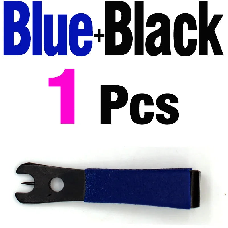 MNFT 1Pcs Fly Fishing Line Nipper Cutter Clipper with Eye Needle Fishing Tool - Blue Black