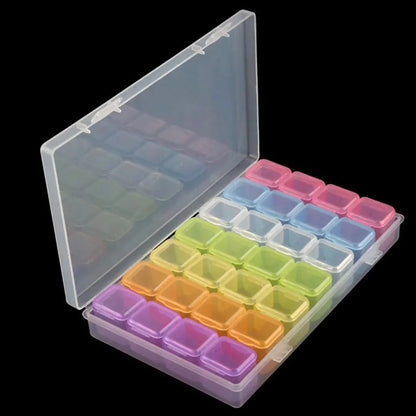 5D DIY Diamond Painting Tools Accessories Storage Box Container Diamond Embroidery Accessories Drill Box Mosaic Container Cas