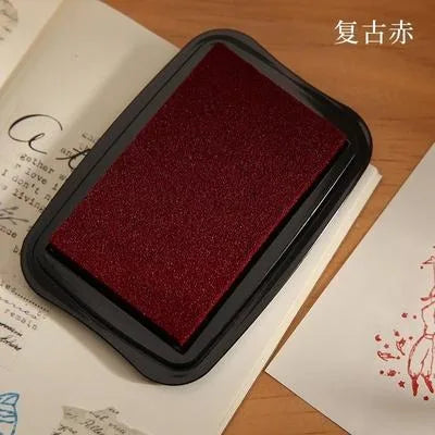 Vintage Color Inkpad For Stmaping Scrapbooking Material Big Size Stamps Decoraiton DIY Hobby Ink Pad - 1 redbrown