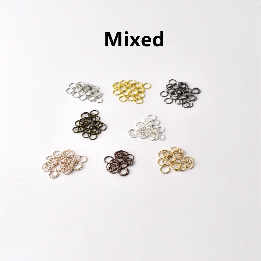 100-200Pcs/Lot 3-8mm Single Loop Open Jump Rings Split Rings Connectors For Jewelry Making Supplies Diy Handmade Accessories 
