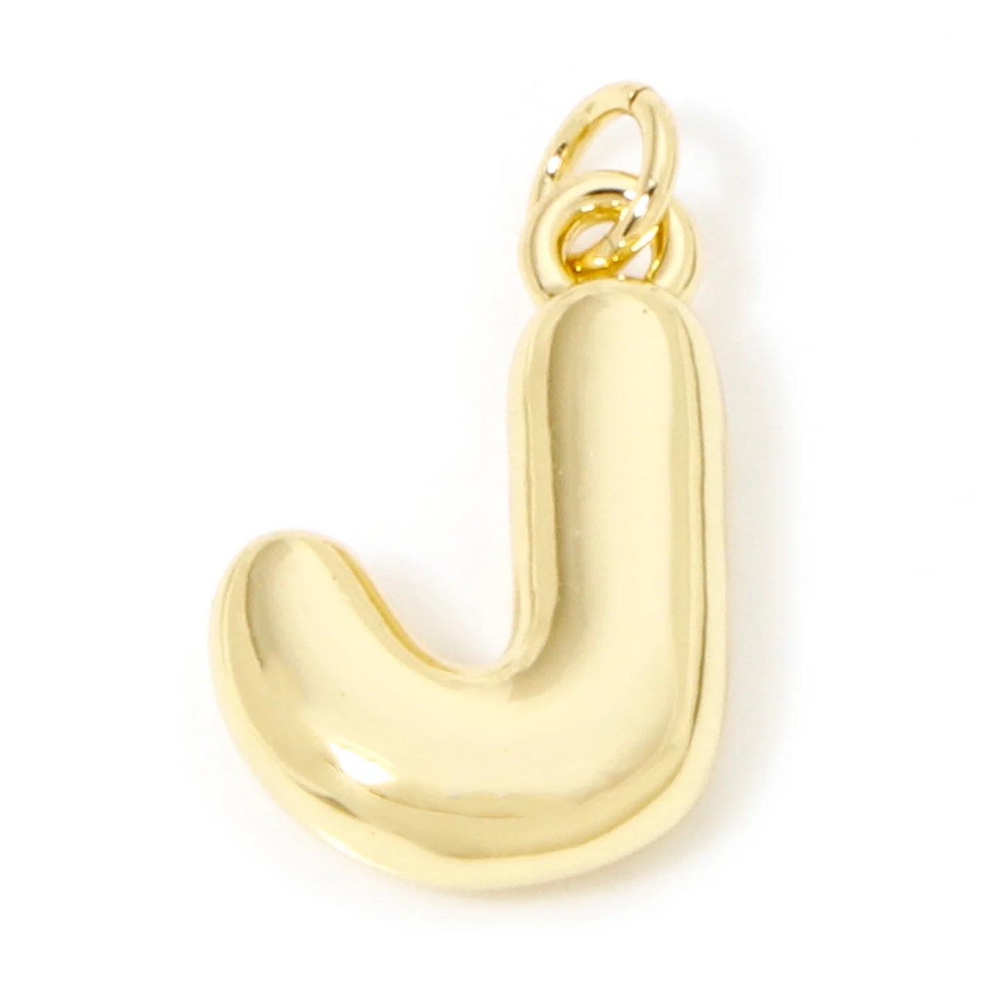 1Pcs English Letter Brass Charms 18K Real Gold Plated Capital Alphabet Initial A-Z Pendant Personalized Jewelry Making Findin