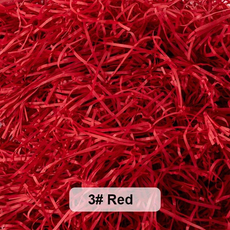 100-20g Multicolored Raffia Paper Shreds & Strands Shredded Crinkle Confetti For DIY Gift Box Wrapping & Basket Filling