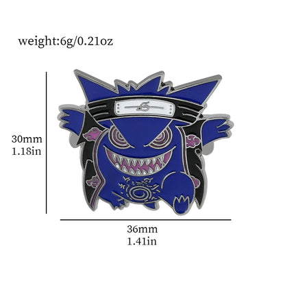 Gengar Cartoon Brooches Anime Enamel Lapel Pins for Backpack Accessories Fans Collection Brooches Jewelry Gift - Gengar 9
