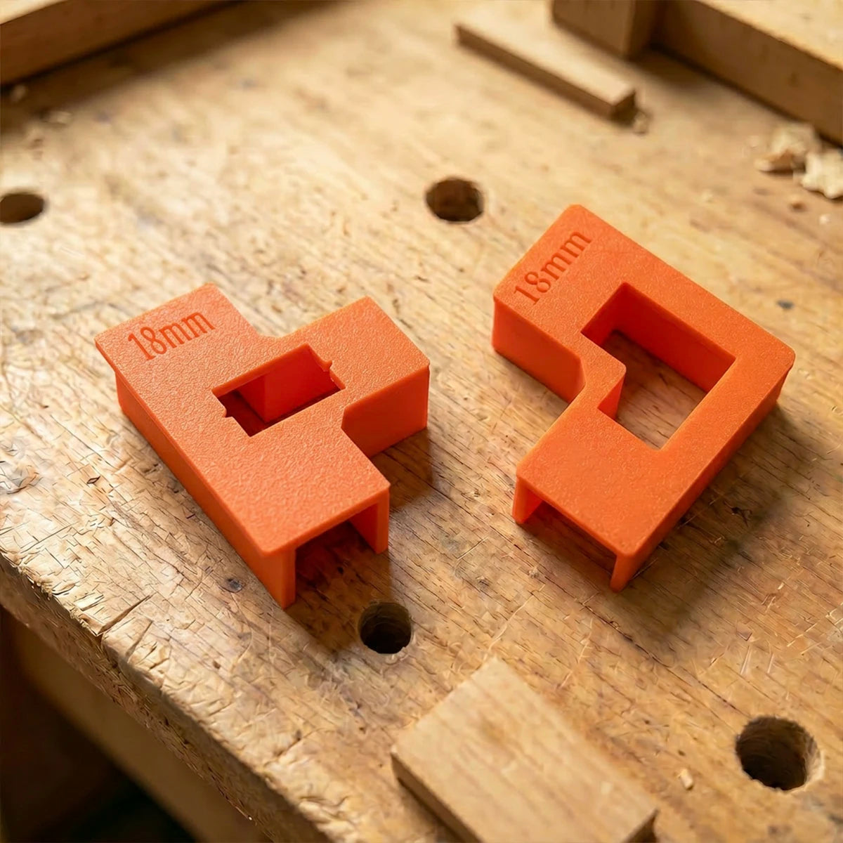 4Pcs 90-Degree Right Angle Clamps and T-Shaped Shelf Brackets, Specifically for 18mm Laminated Boards, Cabinet Corner Bracket