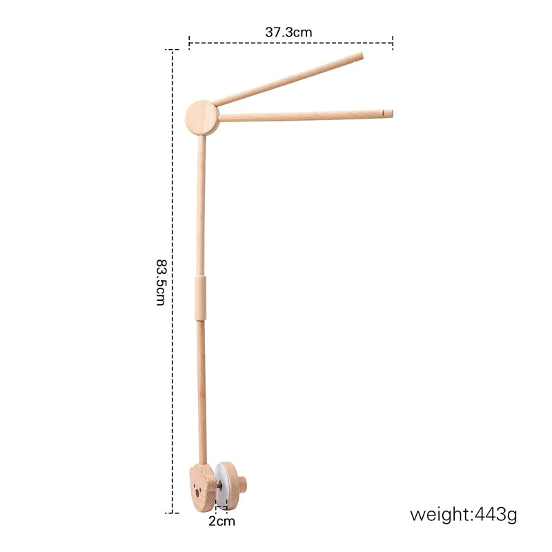 Revolving Music Box For Newborns Baby Crib Imitation Wood Color Hanging Rattle Baby Soothing Musical Toys 0-12 Months Baby Gi