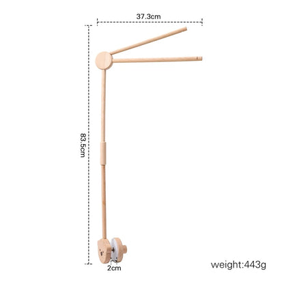 Revolving Music Box For Newborns Baby Crib Imitation Wood Color Hanging Rattle Baby Soothing Musical Toys 0-12 Months Baby Gi