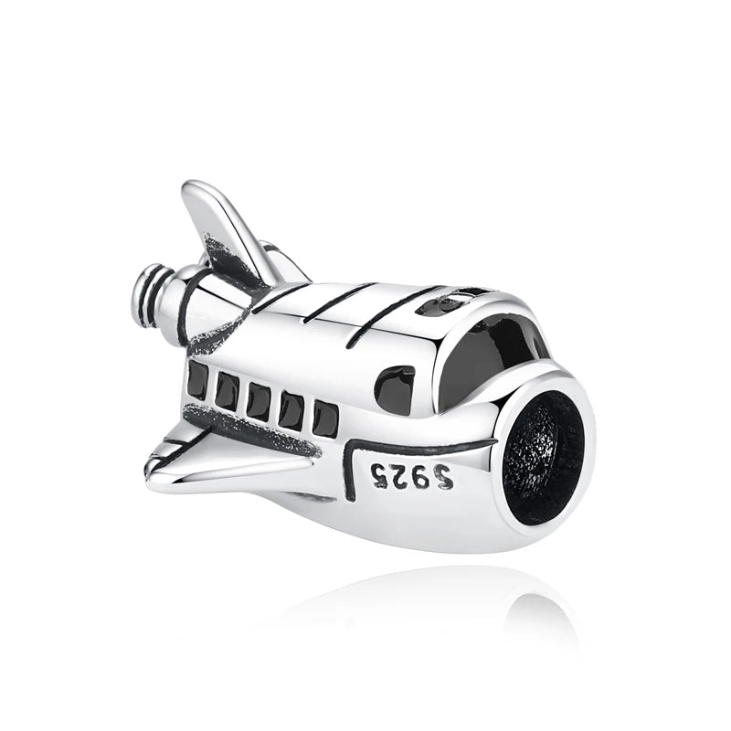 925 Sterling Silver Charms Fit Original Bracelets Star Moon Sun Spaceman Pendant Beads DIY Women Necklaces Jewelry - 13