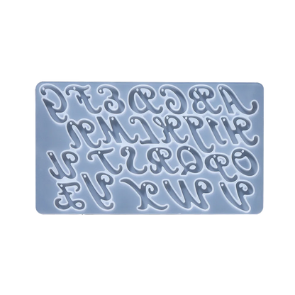 Alphabet Epoxy Resin Silicone Mold Letter Number Mould DIY Keychain Earring Pendant Epoxy Resin Jewelry Crafts Casting Mold -
