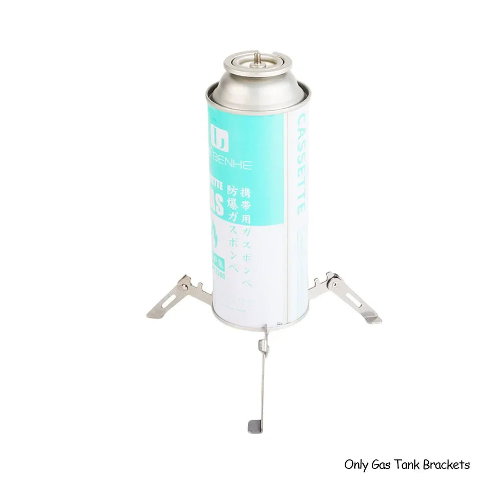 Outdoor Gas Cylinder Holder Camping Foldable Burner Holder Stove Tool Bottle Holder Gas Cylinder Tripod Outdoor Picnic Tool