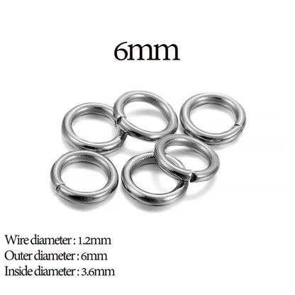 200Pcs Stainless Steel Open Jump Rings for Jewelry Making Supplies DIY Double Loops Split Rings Connectors For Jewelry Findin