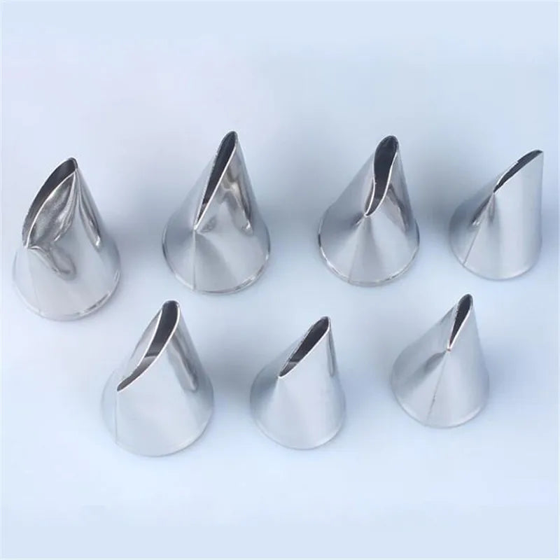 7pcs/set Cake Decorating Tips Set Cream Icing Piping Fondant Rose Nozzle Pastry Tools Fondant Decorating Tools