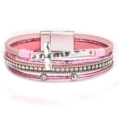 Bohemian Cowboy Chic Cross Bracelet Western Jewelry For Women Christian Bracelets Religious Bracelets