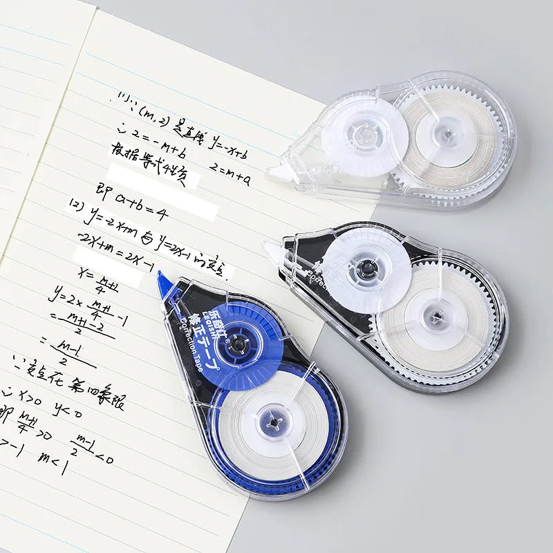 5 Pieces/Set White Out Correction Tape Multiple Color Student Kawaii Error Correction Erasers Student School Stationery Suppl