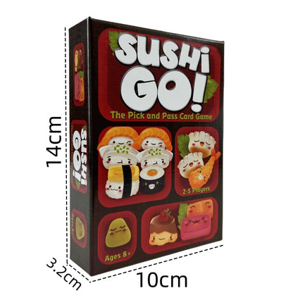 Sushi Go Party Family Gathering Game Card,Fun Card Game,Party Board Deck - DL23B-Sushi-Small