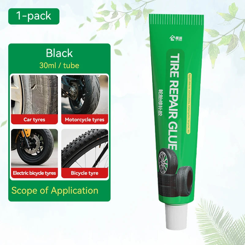 Tire Repair Glue Waterproof & High Temperature Resistant Black Sealing Waterproof And High-Temperature Resistant Repair Adhes