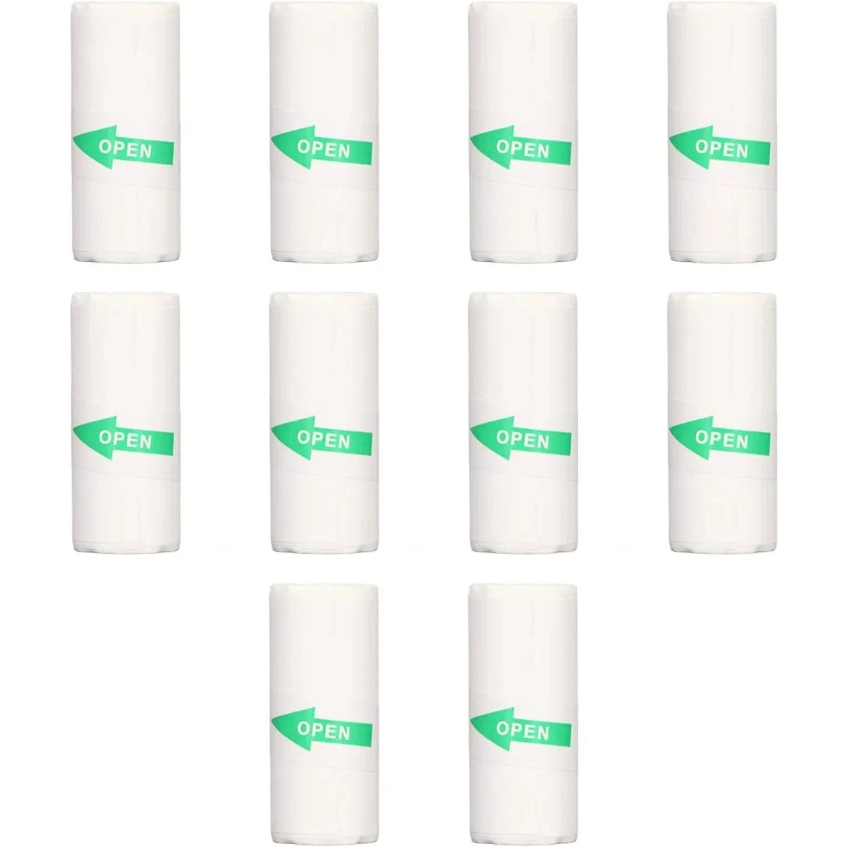 10Pcs Mini Printer Paper For peripage Self Adhesive Thermal Paper Printable Sticker Paper for Pocket Thermal Printer - 10 Rol