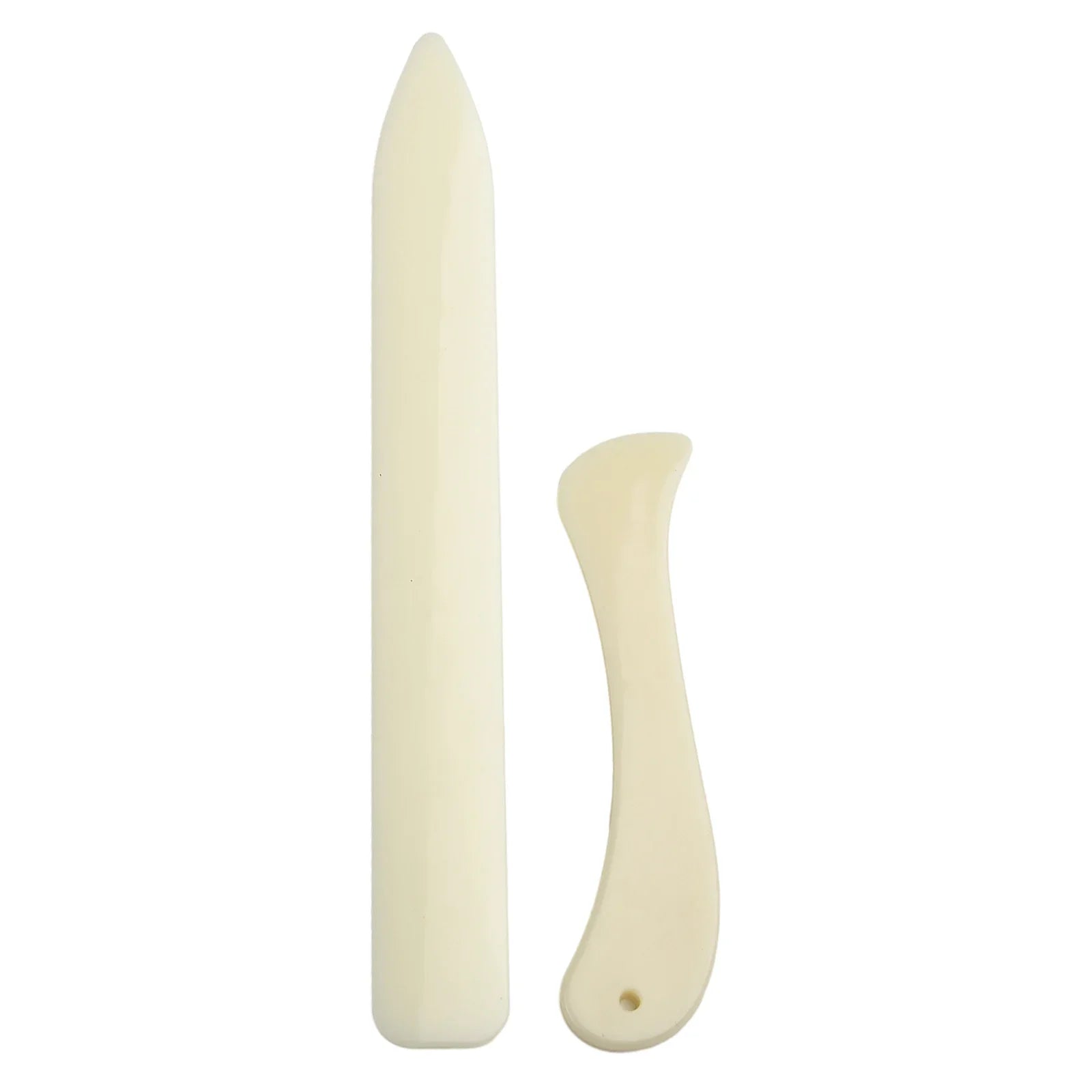 2PCS Leather Working Tool Bone Folder For Leather Craft Scoring Folding Creasing Edges Paper Plastic Handmade Sewing Tools Pa